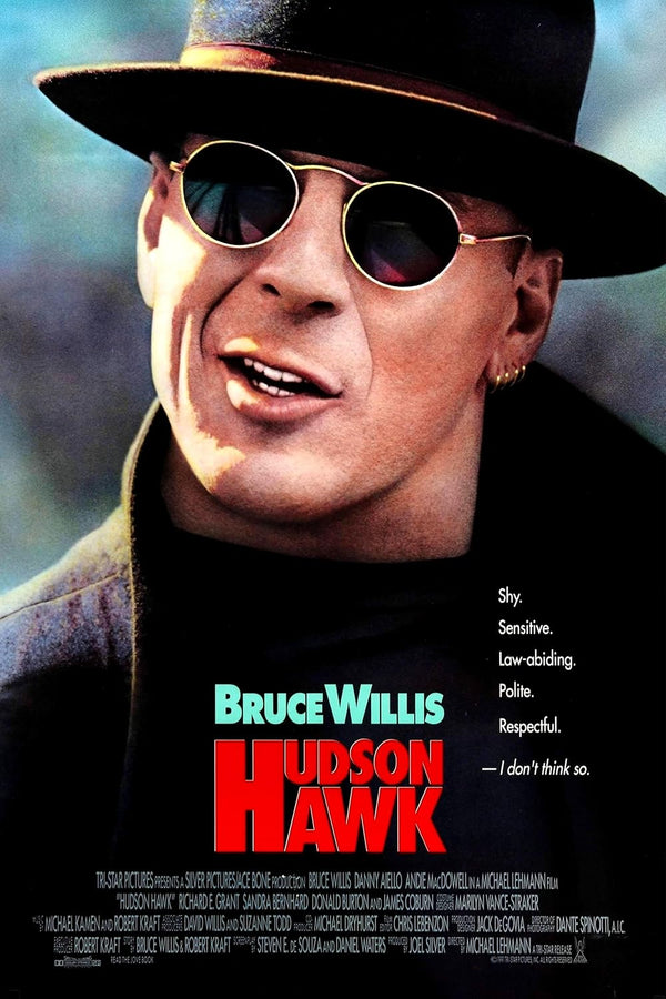 Hudson Hawk (1991) - Classic Action Adventure Comedy Poster Movie Poster | Film Wall Art Print