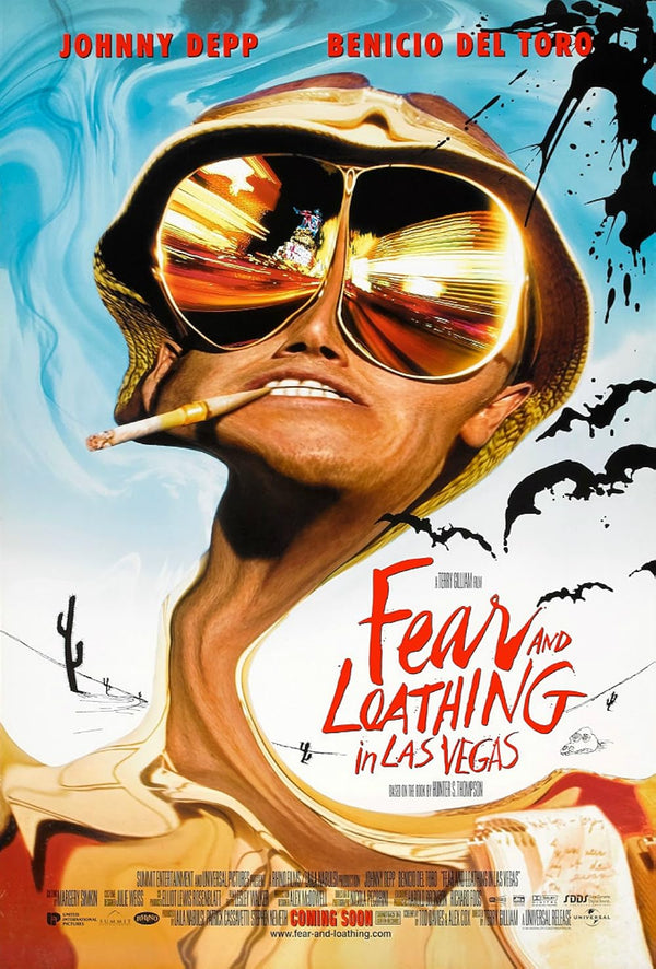Fear and Loathing in Las Vegas Movie Poster - Terry Gilliam Classic Movie Poster | Film Wall Art Print
