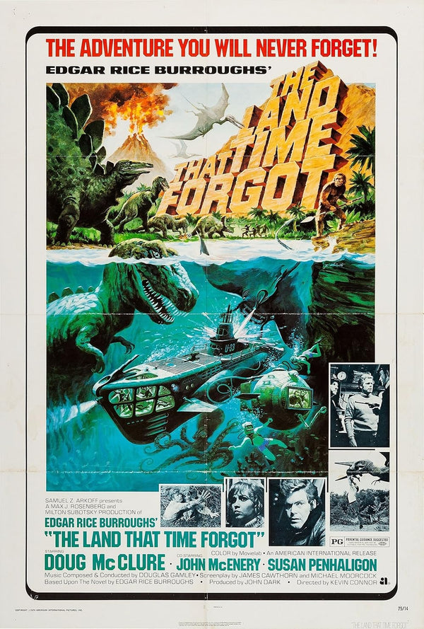Land That Time Forgot (1974) - Spanish Adventure Fantasy Sci-Fi Movie Poster Movie Poster | Film Wall Art Print