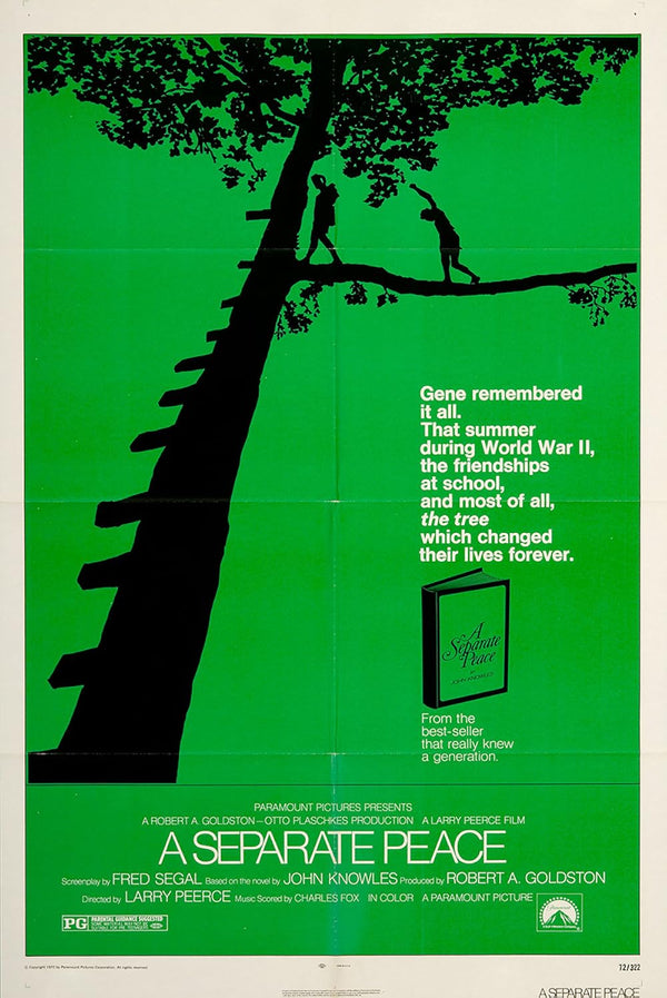 A Separate Peace (1972) Movie Poster – Drama, Coming-of-Age Movie Poster | Film Wall Art Print