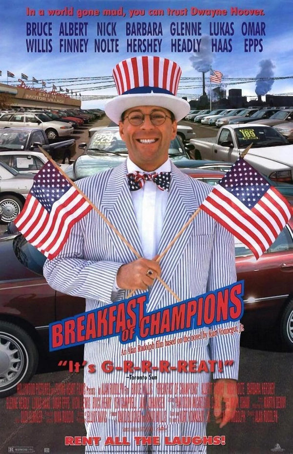 Breakfast of Champions (1999) Comedy - Watch Online Movie Poster | Film Wall Art Print