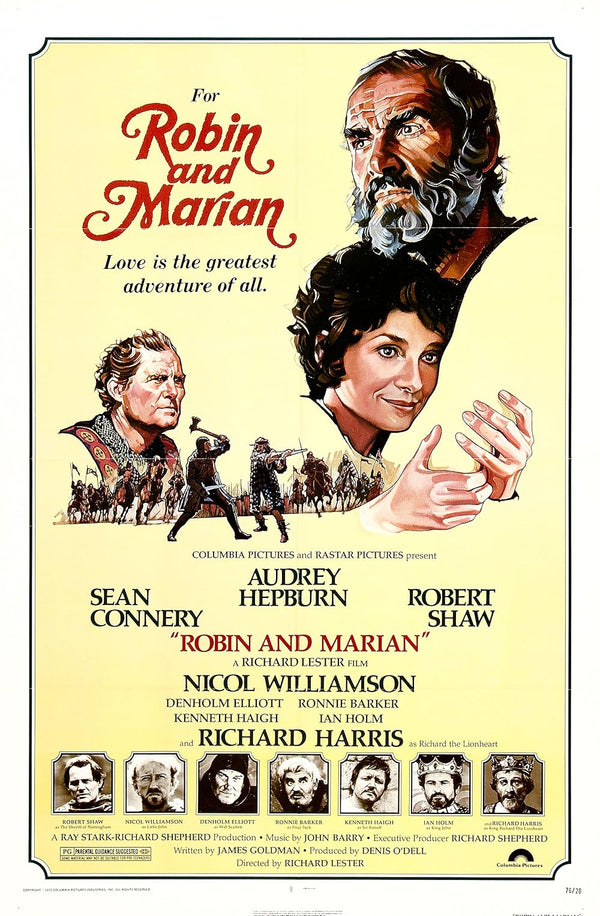 Robin And Marian (1976) Adventure, Drama, Romance Movie Poster Movie Poster | Film Wall Art Print