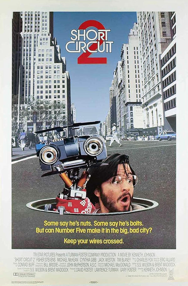 Short Circuit 2 (1988) - Family Comedy Drama Poster Movie Poster | Film Wall Art Print