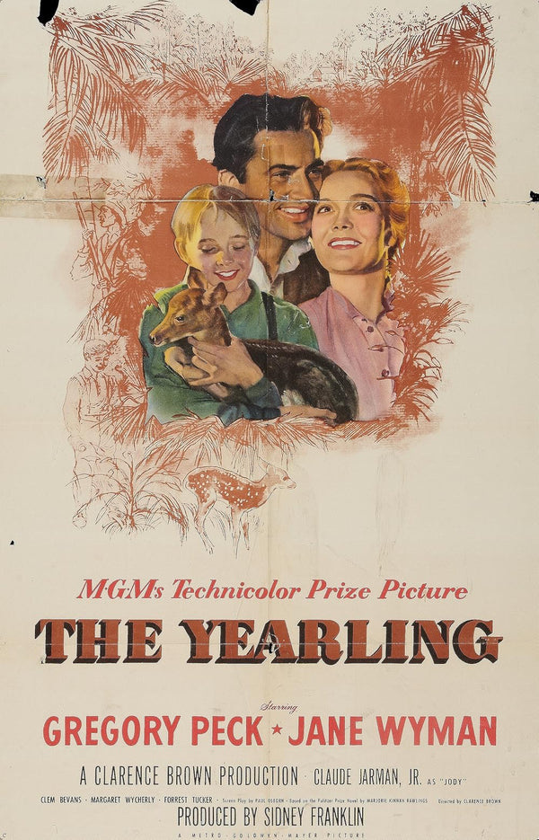 Yearling (1946) - Drama, Family, Western Movie Poster Movie Poster | Film Wall Art Print