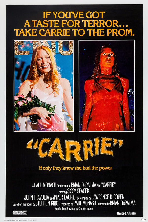 Carrie Movie Poster - Classic Horror Film Art Print Movie Poster | Film Wall Art Print