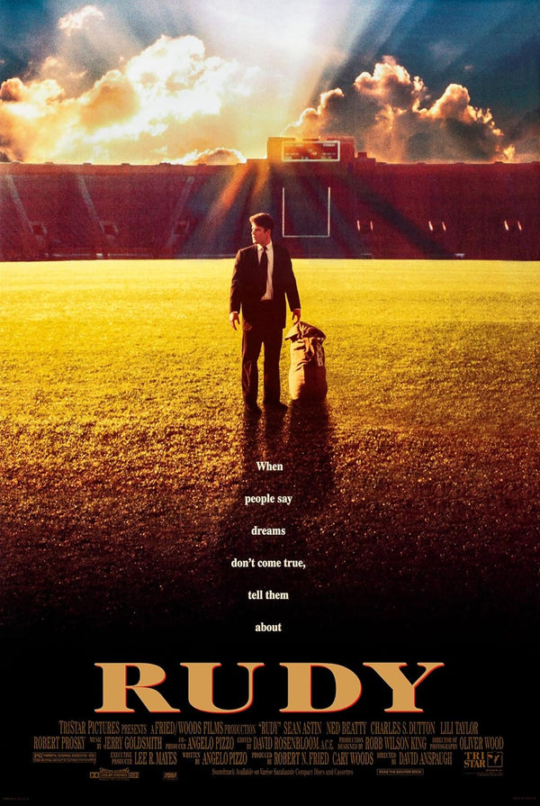 Rudy Movie Poster - 1993 Sports Drama Film Art Print Movie Poster | Film Wall Art Print