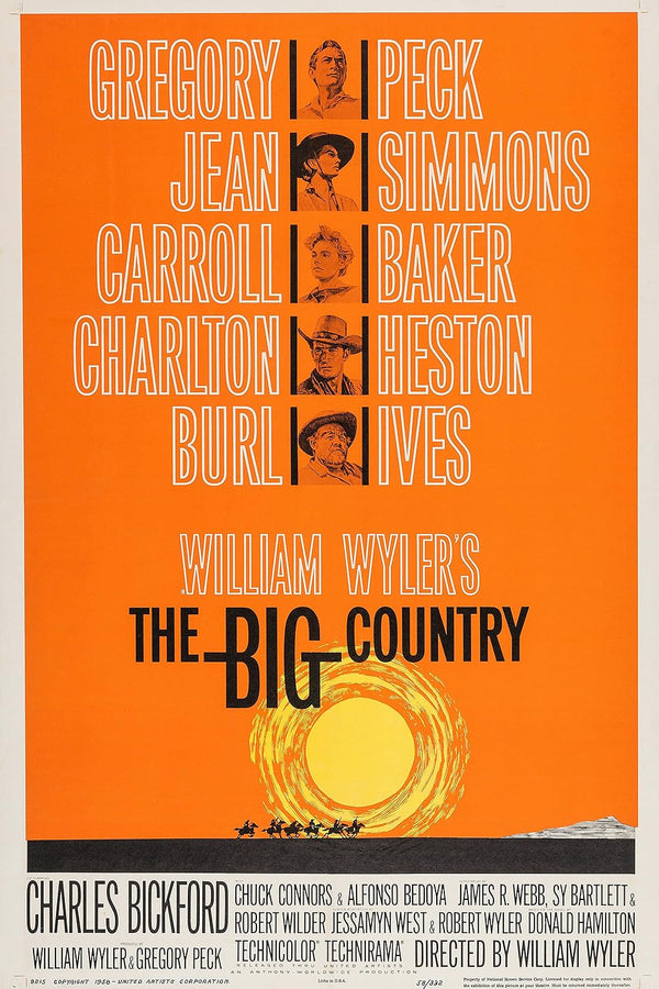 Big Country (1958) – Classic Drama, Romance & Western Movie Poster Movie Poster | Film Wall Art Print