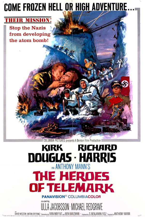 Heroes of Telemark (1965) - Action, Drama, History Movie Poster Movie Poster | Film Wall Art Print