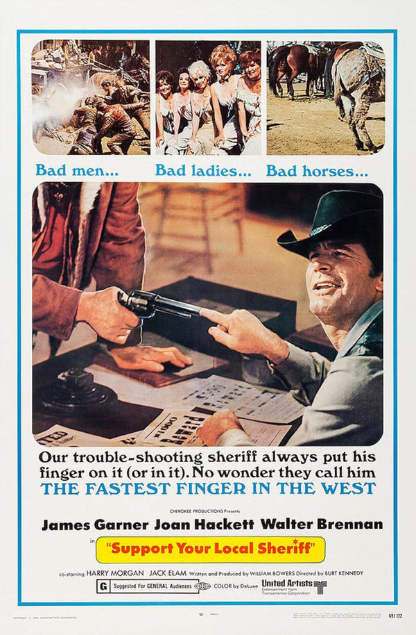 Support Your Local Sheriff (1969) - Hilarious Western Comedy Movie Poster | Film Wall Art Print