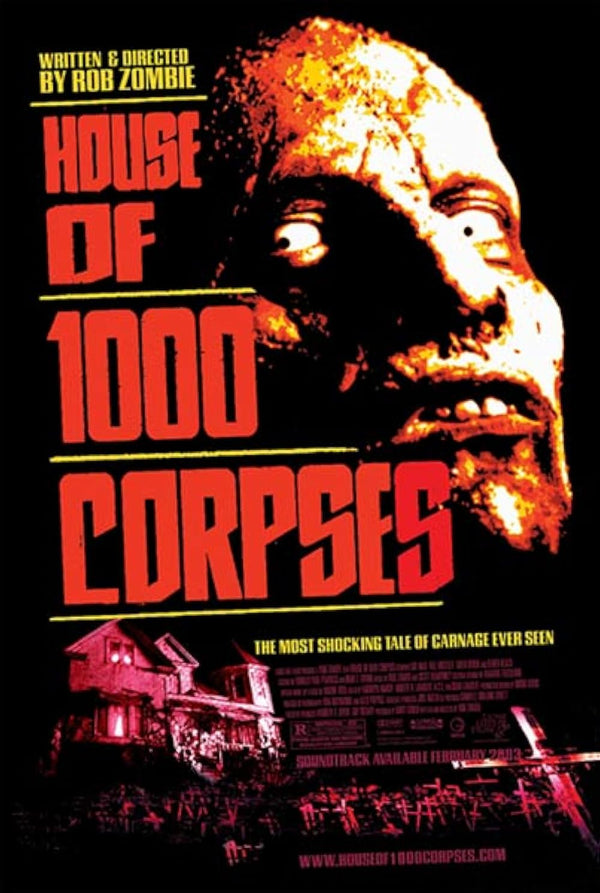 House of 1000 Corpses Movie Poster - Rob Zombie Horror Film Movie Poster | Film Wall Art Print