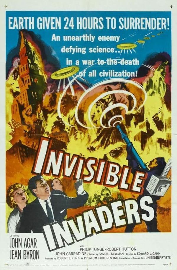 Invisible Invaders (1959) – Classic Sci-Fi Horror Movie Poster Movie Poster | Film Wall Art Print