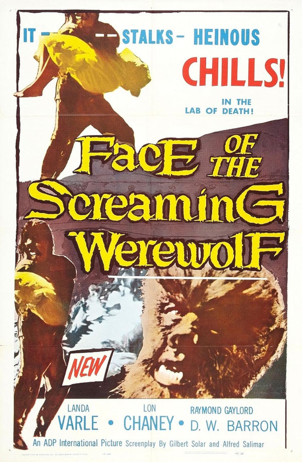 Face of the Screaming Werewolf (1964) Horror Poster Movie Poster | Film Wall Art Print