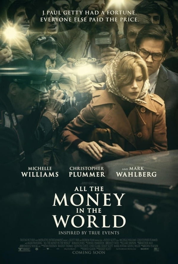 All the Money in the World (2017) - Biography Crime Drama Poster Movie Poster | Film Wall Art Print