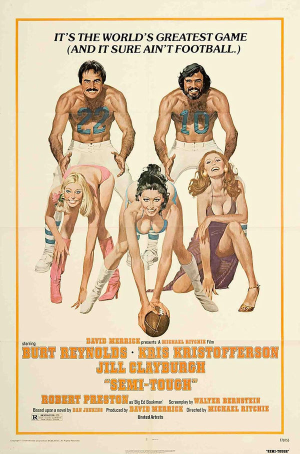 Semi Tough (1977) - Comedy, Romance, Sport Movie Poster Movie Poster | Film Wall Art Print