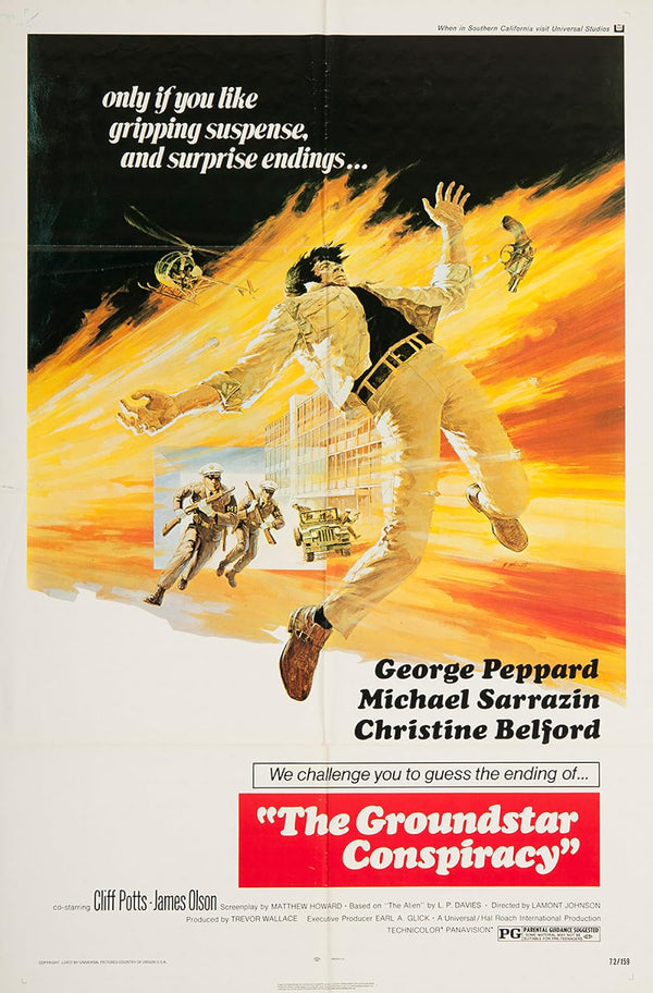 Groundstar Conspiracy (1972) - Action Crime Mystery Movie Poster Movie Poster | Film Wall Art Print