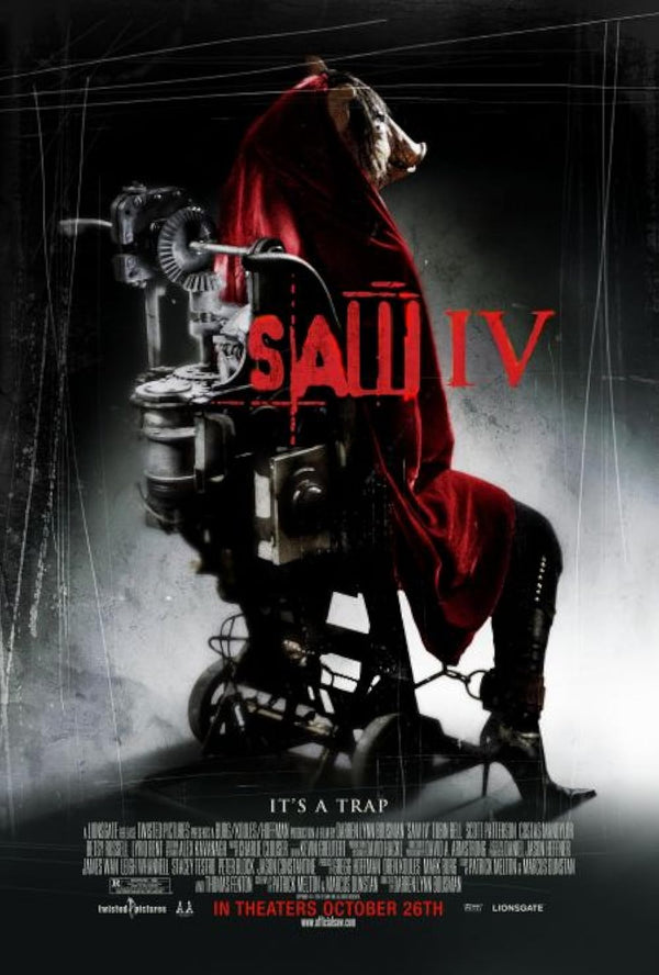 Saw IV (2007) Movie Poster – Horror, Mystery, Thriller Thrills Movie Poster | Film Wall Art Print