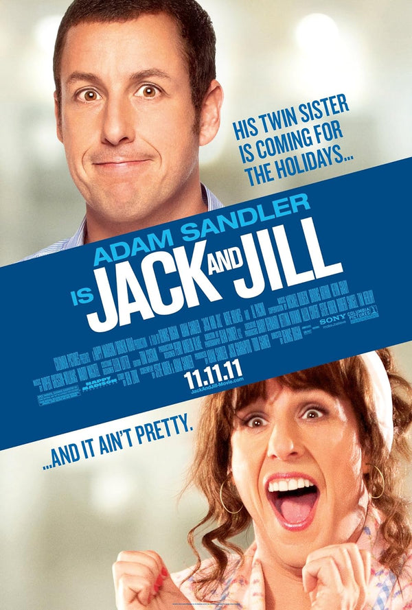 Jack and Jill (2011) - Hilarious Family Comedy Poster Movie Poster | Film Wall Art Print