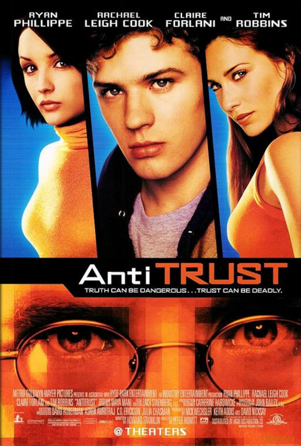 Antitrust Movie Poster - Tech Thriller Starring Ryan Phillippe Movie Poster | Film Wall Art Print