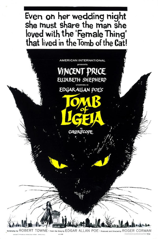 Tomb of Ligeia (1964) - Chilling Horror Thriller Movie Poster | Film Wall Art Print