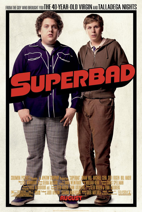 Superbad Movie Poster - Classic Teen Comedy Film Art Movie Poster | Film Wall Art Print