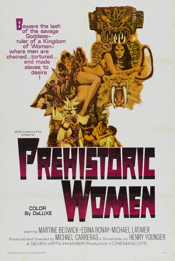 Prehistoric Women (1967) Adventure Fantasy Film Poster Movie Poster | Film Wall Art Print