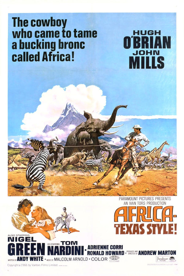 Africa Texas Style (1967) - Classic Adventure Western Poster Movie Poster | Film Wall Art Print