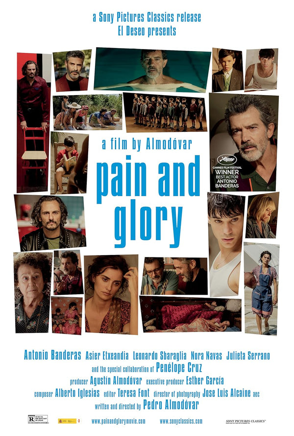 Pain and Glory (2019) - Heartfelt Drama Movie Poster Movie Poster | Film Wall Art Print