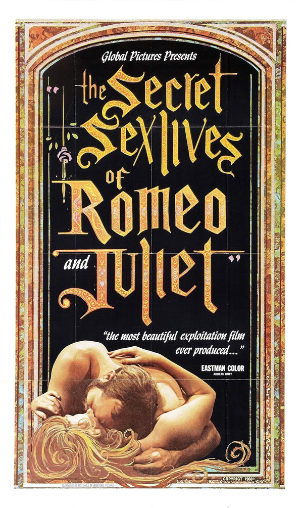 Secret Sex Lives of Romeo and Juliet (1969) Comedy Poster Movie Poster | Film Wall Art Print