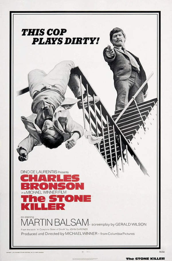 Stone Killer 1973 Movie Poster - Action Crime Drama Movie Poster | Film Wall Art Print