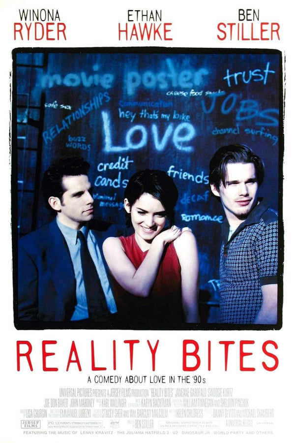 Reality Bites Movie Poster - 90s Cult Classic Film Art Movie Poster | Film Wall Art Print
