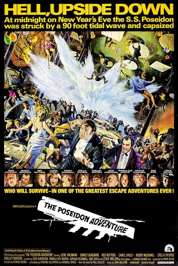 The Poseidon Adventure Movie Poster - Classic Disaster Film Art Movie Poster | Film Wall Art Print