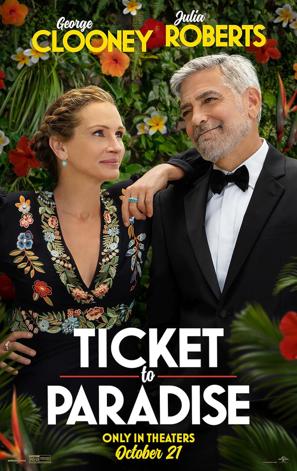 Ticket to Paradise (2022) - Romantic Comedy Drama Movie Poster Movie Poster | Film Wall Art Print