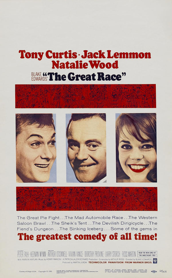 Great Race (1965) – Action Adventure Comedy Movie Poster Movie Poster | Film Wall Art Print