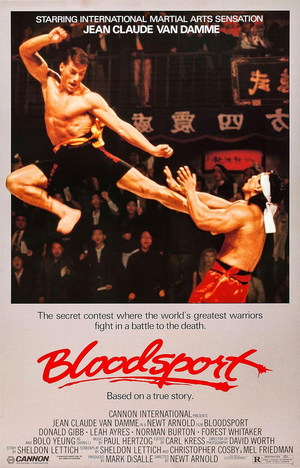 Bloodsport Movie Poster - Jean-Claude Van Damme Classic Movie Poster | Film Wall Art Print