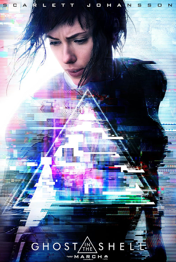 Ghost in the Shell Movie Poster - Sci-Fi Cyberpunk Art Print Movie Poster | Film Wall Art Print