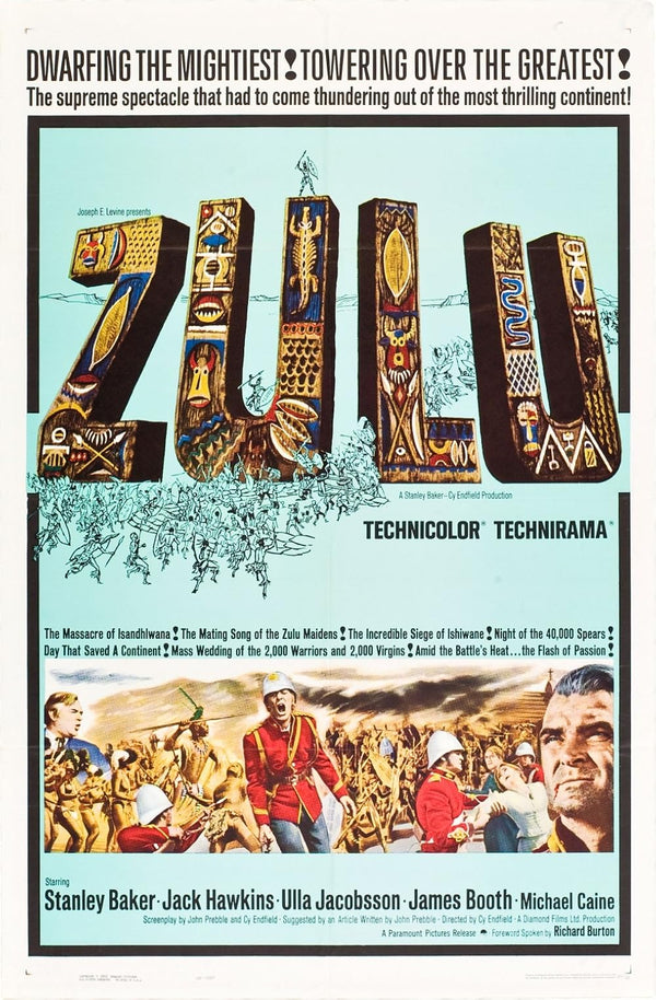 Zulu (1964) Movie Poster – Classic Drama, History, War Film Movie Poster | Film Wall Art Print