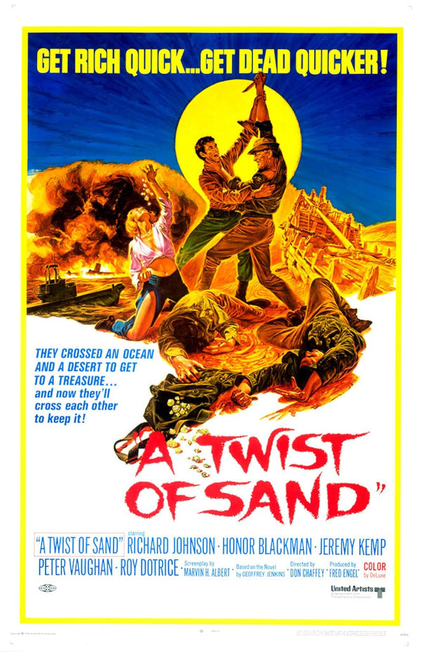 Twist of Sand (1968) - Classic Adventure Movie Poster Movie Poster | Film Wall Art Print