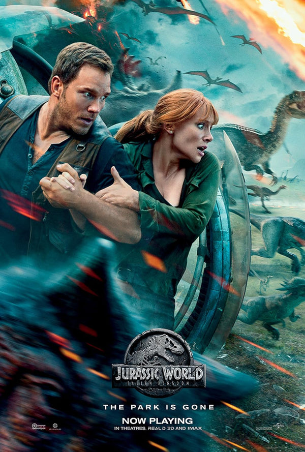 Jurassic World: Fallen Kingdom Movie Poster | Official Art Movie Poster | Film Wall Art Print