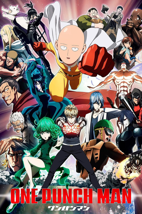 Epic One Punch Man: Action-Packed Anime Comedy Movie Poster | Film Wall Art Print