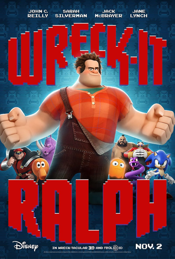 Wreck-It Ralph (2012) - Animated Adventure Comedy Movie Poster Movie Poster | Film Wall Art Print