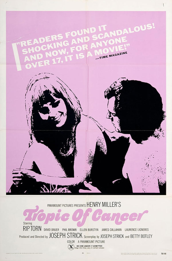 Tropic of Cancer (1970) Movie Poster – Biography, Drama Movie Poster | Film Wall Art Print
