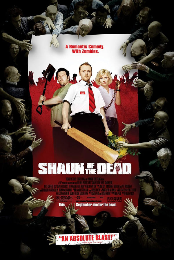 Shaun of the Dead Movie Poster - Zombie Comedy Classic Movie Poster | Film Wall Art Print