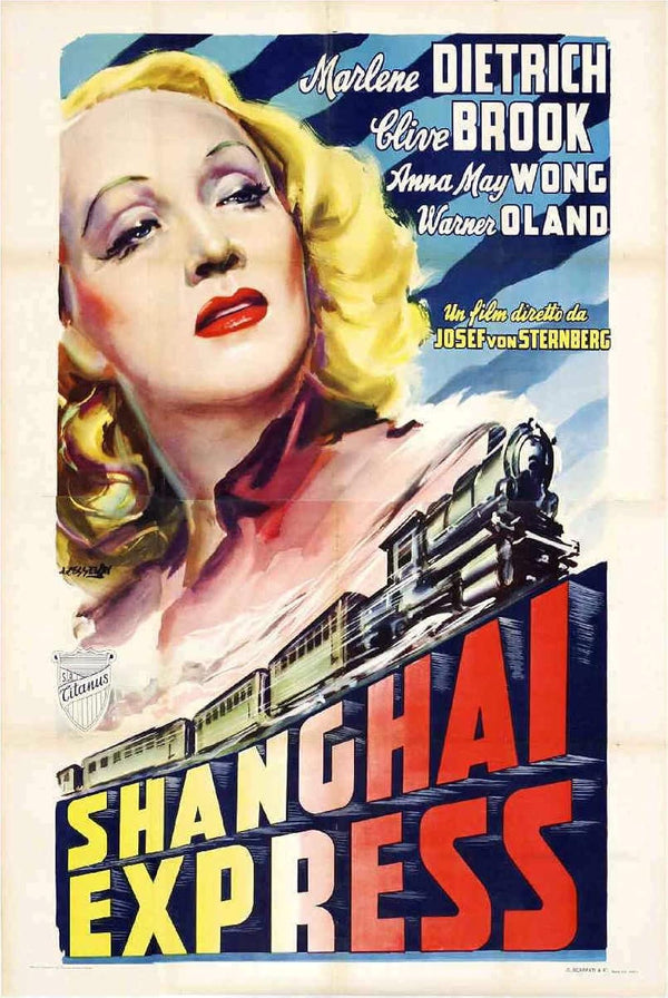 Shanghai Express (1932) - Classic Adventure Drama by Josef von Sternberg Movie Poster | Film Wall Art Print