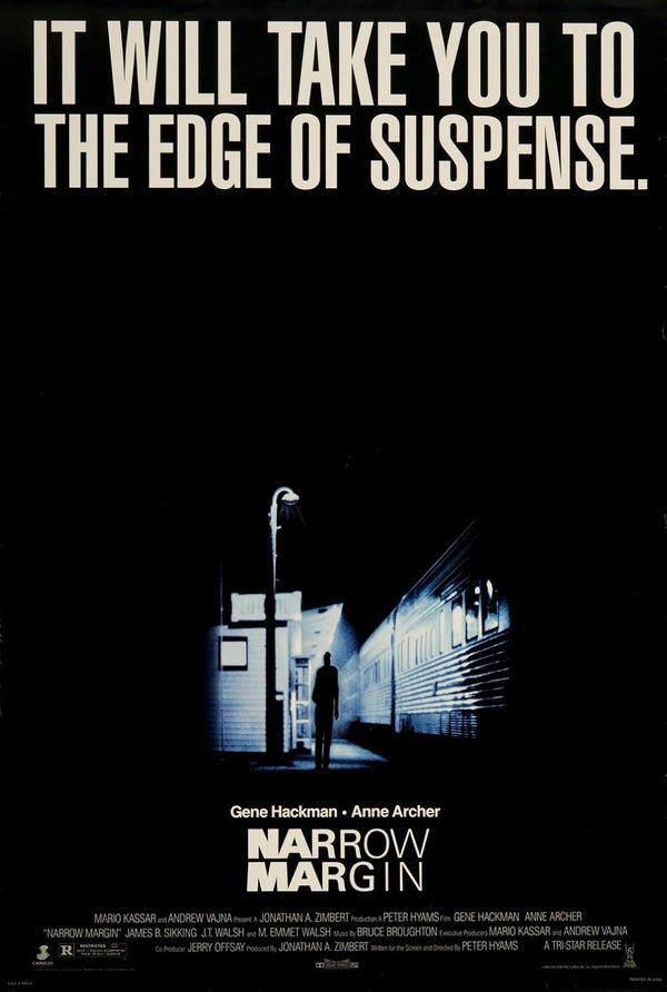 Narrow Margin (1990) - Action Crime Thriller Movie Poster Movie Poster | Film Wall Art Print