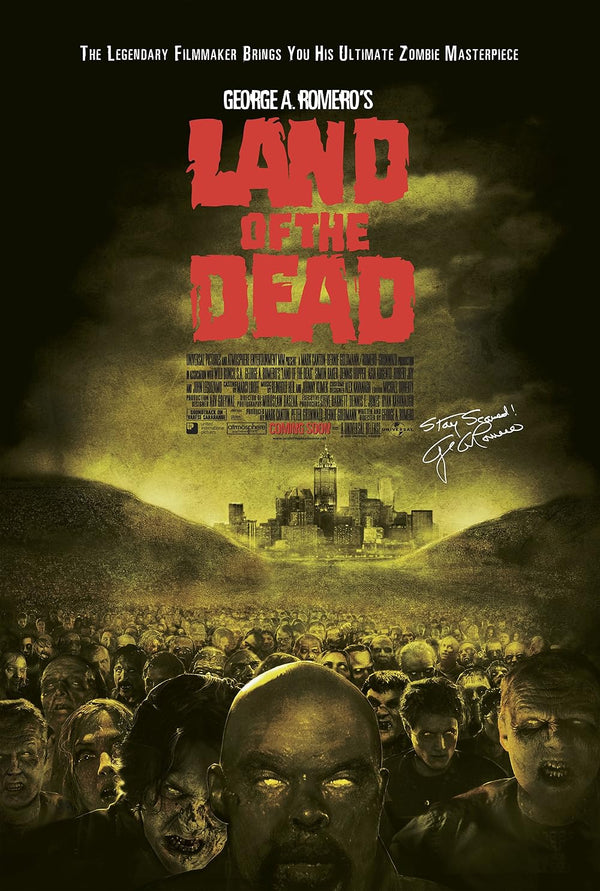 Land Of The Dead (2005) | Horror Sci-Fi Thriller Movie Poster Movie Poster | Film Wall Art Print