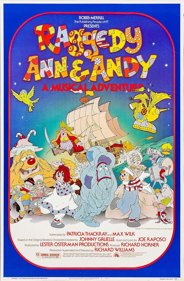 Raggedy Ann and Andy (1977) - Animation, Adventure, Comedy Movie Poster | Film Wall Art Print