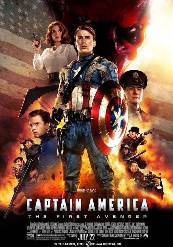 Captain America: The First Avenger Movie Poster | Marvel Movie Poster | Film Wall Art Print