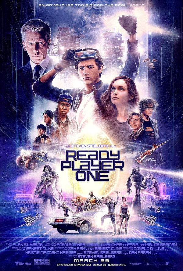 Ready Player One Movie Poster - Steven Spielberg Sci-Fi Adventure Movie Poster | Film Wall Art Print