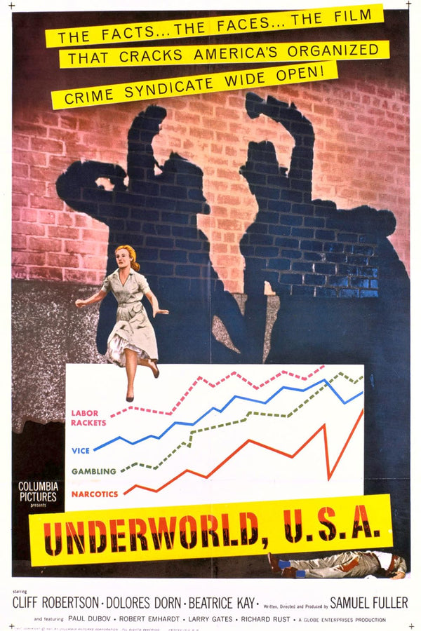 Underworld U.S.A. (1961) – Classic Crime Thriller Poster Movie Poster | Film Wall Art Print