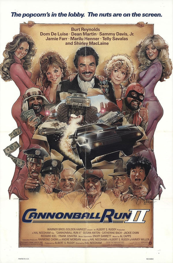 Cannonball Run II (1984) Action Comedy Movie Poster Movie Poster | Film Wall Art Print